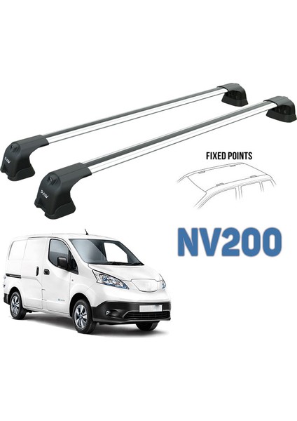 Nissan NV200 2009-2021 2qty Portbagaj Taşıyıcı Ara Atkı Aparatı Paw Pro 3 Gri fiyatları