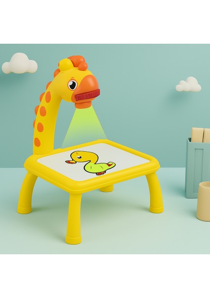 Çocuklar Için Akıllı Boyama Masası | Projeksiyonlu Eğitim ve Eğlence Bir Arada 25cm x 29cm fırsatları