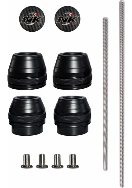 Yamaha Mt-07 2014-2024 Uyumlu Ön Arka Aks Koruma Takoz Seti