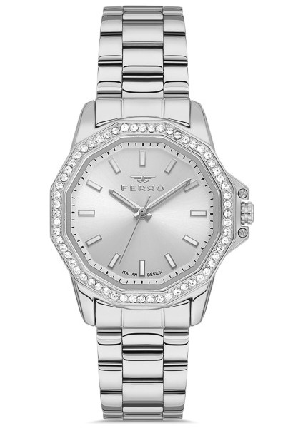 FL21540AWT-A Quartz Çelik Gri 32 mm Kadın Kol Saati