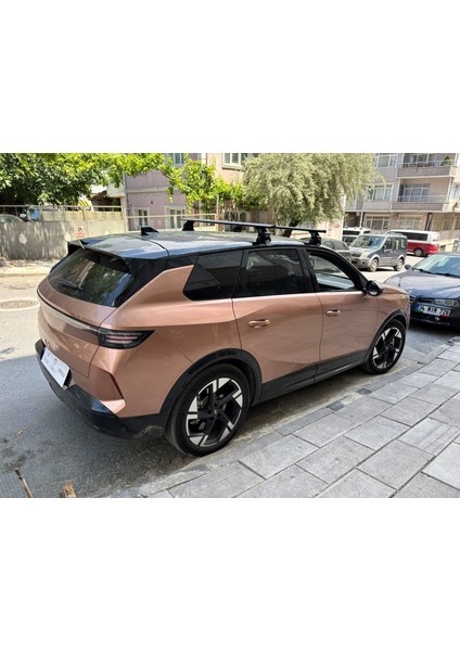 Opel Grandland 2024-2025 Oluksuz Üst Tavan Portbagaj Taşıyıcı Ara Atkısı Toros Serisi Pro 4 Gri fırsatları