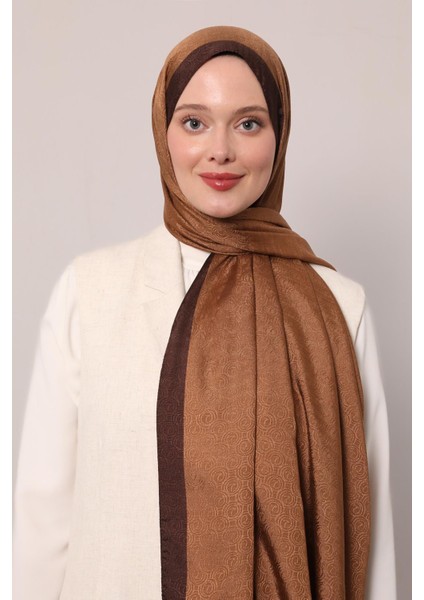 Taba Halka Desen Monogram Şal modelleri