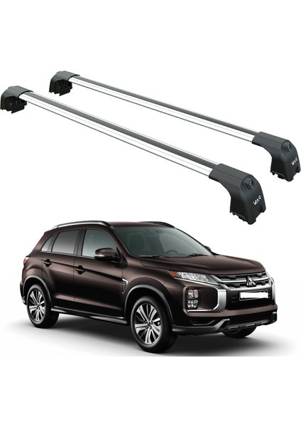 Mitsubishi Outlander Sport 2022-2025 Portbagaj Taşıyıcı Ara Atkisi - Ara Çubuk Paw Pro 2 Gri