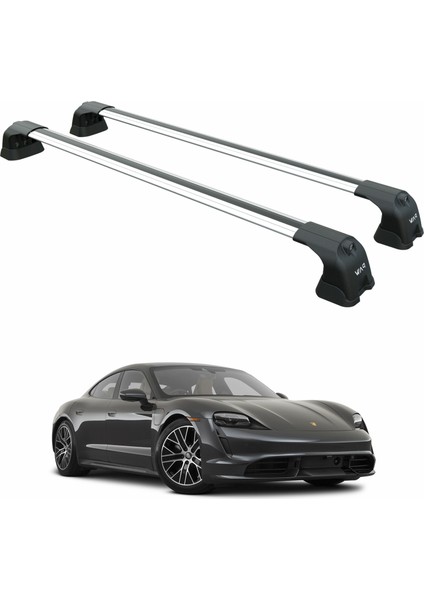 Porsche Taycan 2019-2025 Portbagaj Taşıyıcı Ara Atkı Aparatı Paw Pro 3 Gri