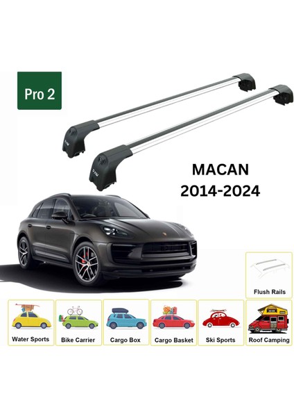 Porsche Macan 2014-2025 Portbagaj Taşıyıcı Ara Atkisi - Ara Çubuk Paw Pro 2 Gri fiyatları