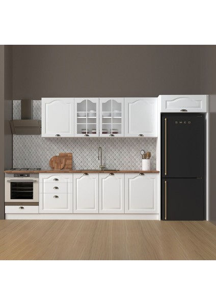 350 cm %100 Mdf Greena White Mutfak Dolabı