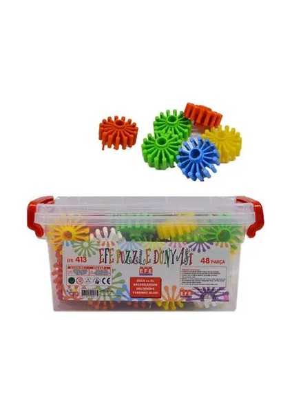 Efe Kutulu 48 Parça Çarklı Puzzle