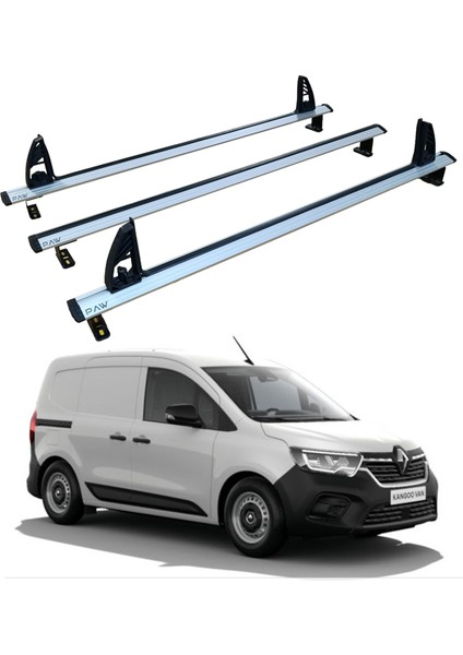 Renault Kangoo 2021-2025 Araç Üstü Merdiven Sabitleyici, Yük Taşıma Sistemleri Pratik Seri 3 Adet