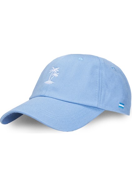 Anıston Gök Mavi Baseball Cap Nakışlı - Unisex Şapka