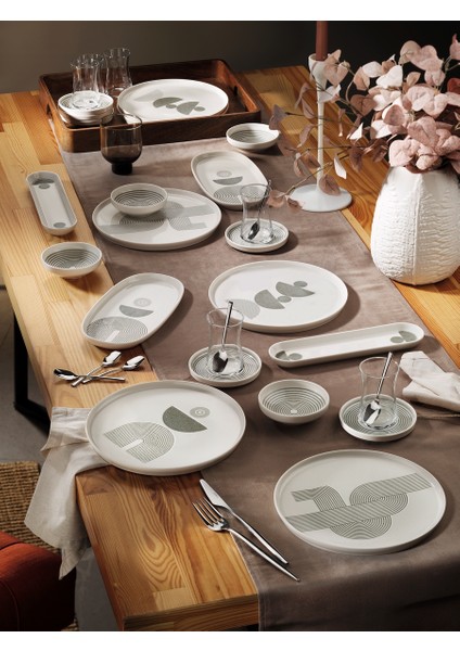 Verona 32 Parça Porselen Kahvaltı ve Ikram Seti