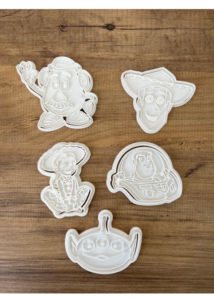 Oyuncak Hikayesi Filmi (Toy Story) Temalı Kurabiye Kalıbı, Oyun Hamuru Kalıbı, Kil Kalıbı Seti