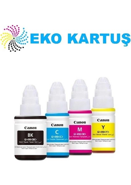 Canon Pixma G2410 GL-490 4 Renk Set Uyumlu Mürekkep fiyatları