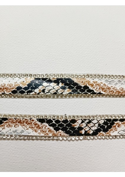 Timsah Desen Taşlı Yapıştırma Şerit modelleri