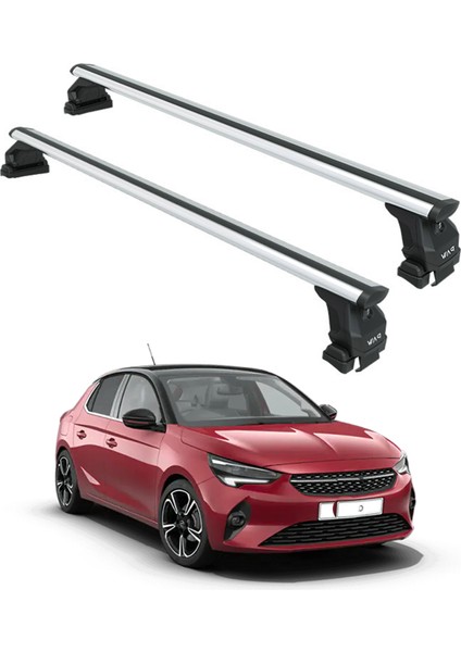 Opel Corsa F 2019-2025 Oluksuz Üst Tavan Portbagaj Taşıyıcı Ara Atkısı Toros Serisi Pro 4 Gri