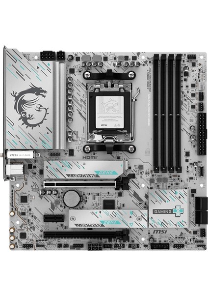 Msı MB B850M Gamıng Plus Wıfı Am5 Ddr5 8200MHZ(OC) HDMI Dp 2x M.2 USB 10GBS 5g Lan Wı-Fı 7 Matx modelleri