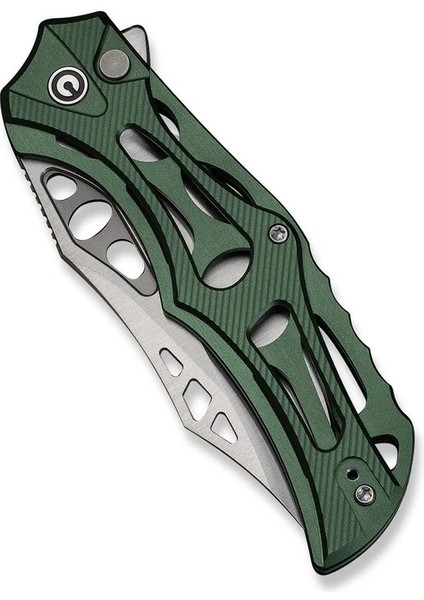 Biophase Flipper & Button Lock Knife Green Aluminum Handle Çakı indirimleri