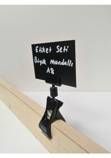 Mandallı Etiket Seti Dekoratif Kullanışlı Etiket Yaz Sil Model 20MM Kalınlıklar indirimleri