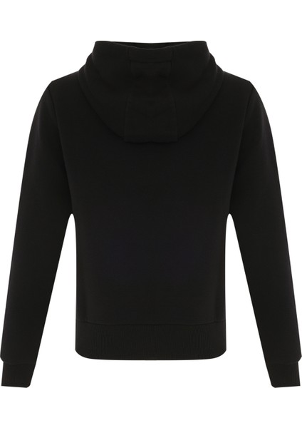 RI BL FLEECE HOODIE Siyah Kadın Sweatshirt