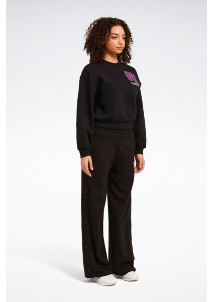 Ov Crew Siyah Kadın Sweatshirt