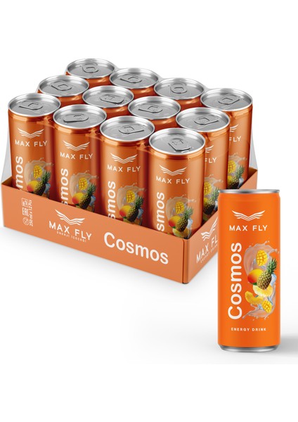 Cosmos Enerji Içeceği 250ML 12 Adet