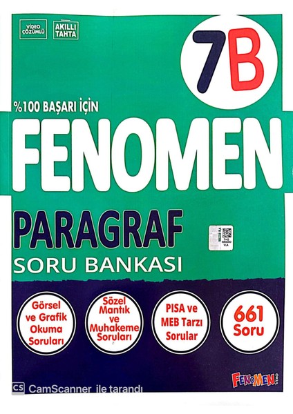 Fenomen 7. Sınıf (B) Paragraf Soru Bankası