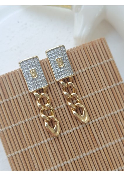 Zincirli Taşlı Küpe fiyatları