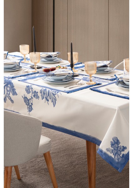 Elysian Blue, Yemek Masası, Mutfak Masa Örtüsü 150X150