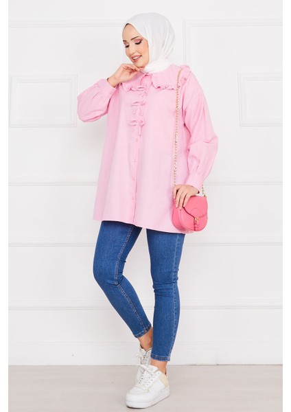 Bebe Yaka Fiyonk Detaylı Tunik Gömlek fiyatları