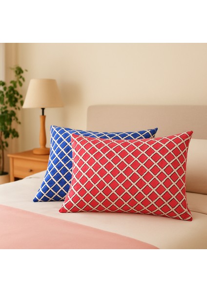 Tesselation Çift Taraflı %100 Pamuk Yastık Kılıfı