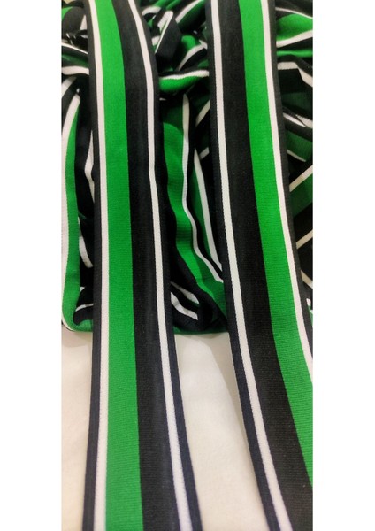 Yeşil Siyah Tiktak Şerit