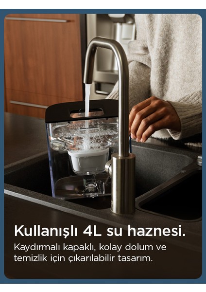 Cube Tezgah Üstü Su Arıtma Cihazı – Siyah (4,0 L)