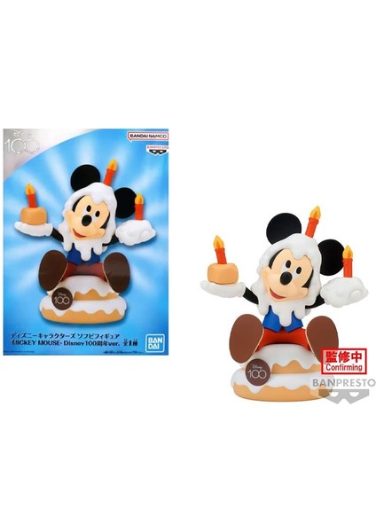 Sofubi Disney Characters Disney 100TH -Mickey Mouse Figure 11CM
