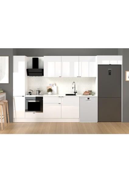 360 cm %100 Mdf Tezgahlı Efil Ankastre Mutfak Dolabı fiyatları