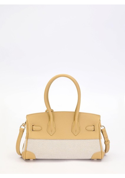 Sarı Oval Kilit Detay El Çantası indirimleri