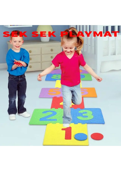 Sek Sek Oyun Matı Oyun Karosu / Seksek Playmat Oyun Halısı