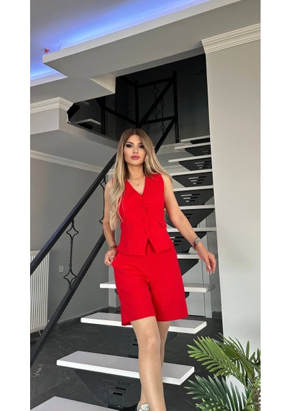 Kisa Şort ve Yelek Alt Üst Takim