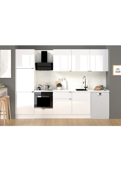300 cm %100 Mdf Tezgahlı Efil Ankastre Mutfak Dolabı fiyatları