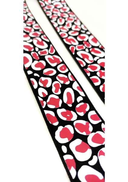 Özel Siyah Beyaz Benek Desenli Lastik Şerit fiyatları