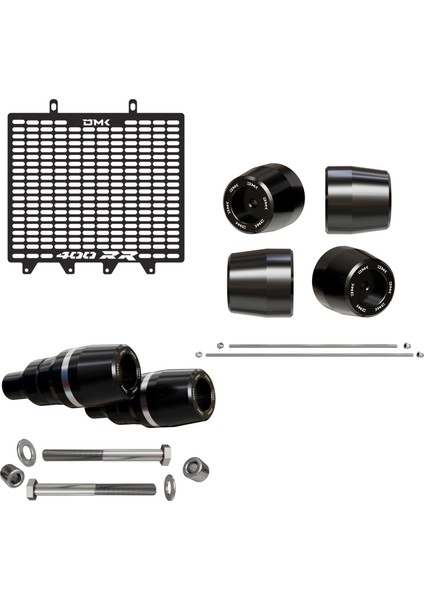 Rks Srk 400RR Uyumlu 3'lü Koruma Paketi (Gümüş)