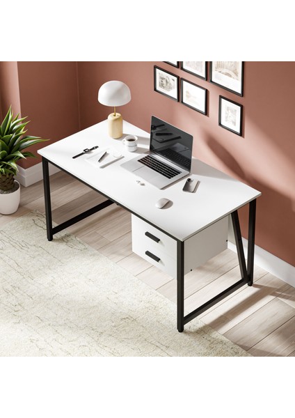MS2C Çalışma Masası,ofis Masası - 70X140 cm - Beyaz fiyatları