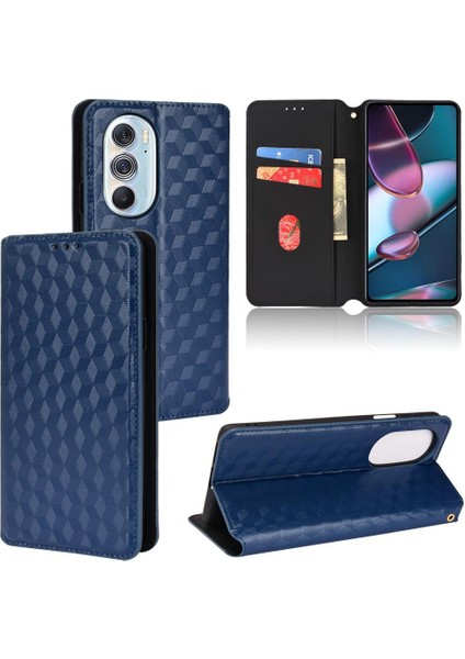 Motorola Moto Kenar X30 3D Desen Cüzdan Kart Yuvaları Tutucu Pu (Yurt Dışından)