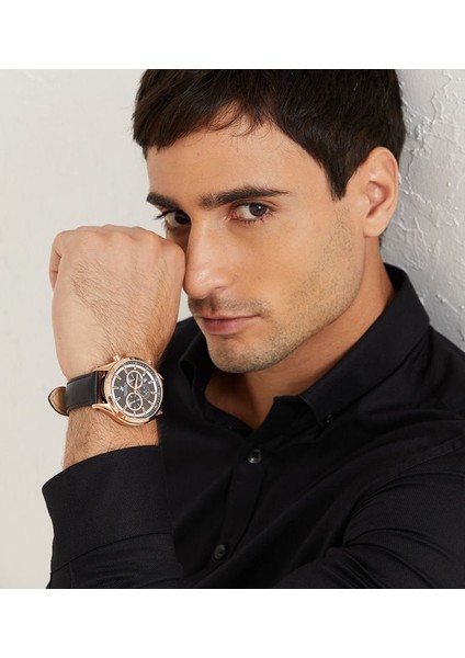 BP3112X.451 Erkek Kol Saati – Siyah Deri Kordonlu, Multifonksiyon Quartz Mekanizma indirimleri