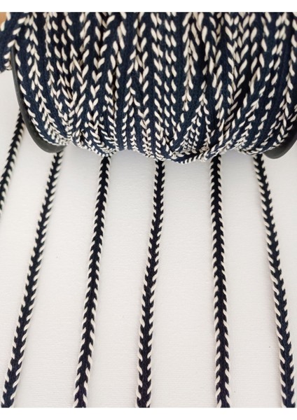 Lacivert Krem Renk Örme Şerit modelleri