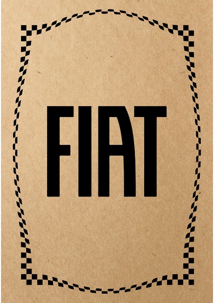 Kraft 120GR Fiat Oto Paspas Kağıdı 50 Adet - 35X50CM - Kalın Kağıt Baskılı