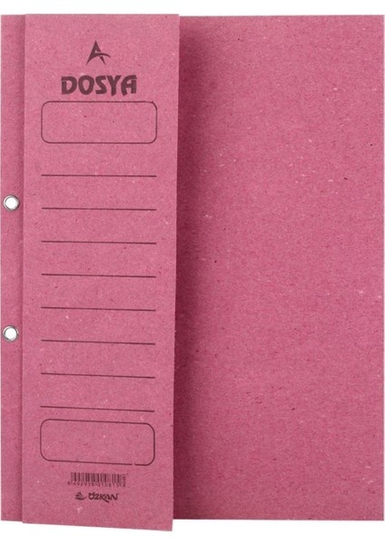 2 Kalite Yarım Kapak Kapsüllü Dosya Pembe 50 Li M0524