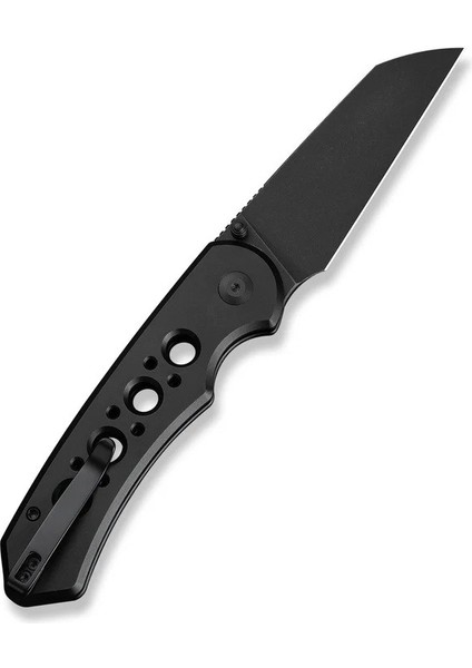 Pragma Prime Thumb Stud & Button Lock Knife All Black Aluminum Handle Çakı modelleri