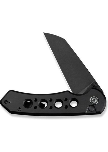 Pragma Prime Thumb Stud & Button Lock Knife All Black Aluminum Handle Çakı fırsatları