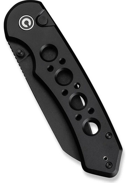Pragma Prime Thumb Stud & Button Lock Knife All Black Aluminum Handle Çakı indirimleri