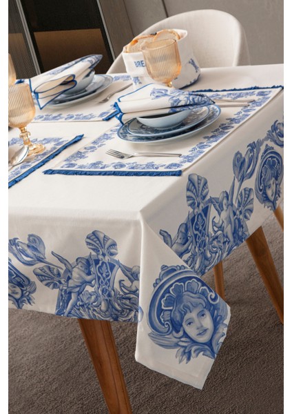 Azure Blue, Yemek Masası, Mutfak Masa Örtüsü 150X250 modelleri