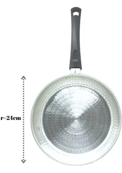 Şehzademutfak 24CM Tek Saplı El Yapımı Alüminyum Omlet Kızartma Tavası fırsatları